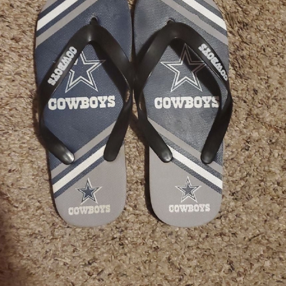 Dallas Cowboys Star Flip Flops